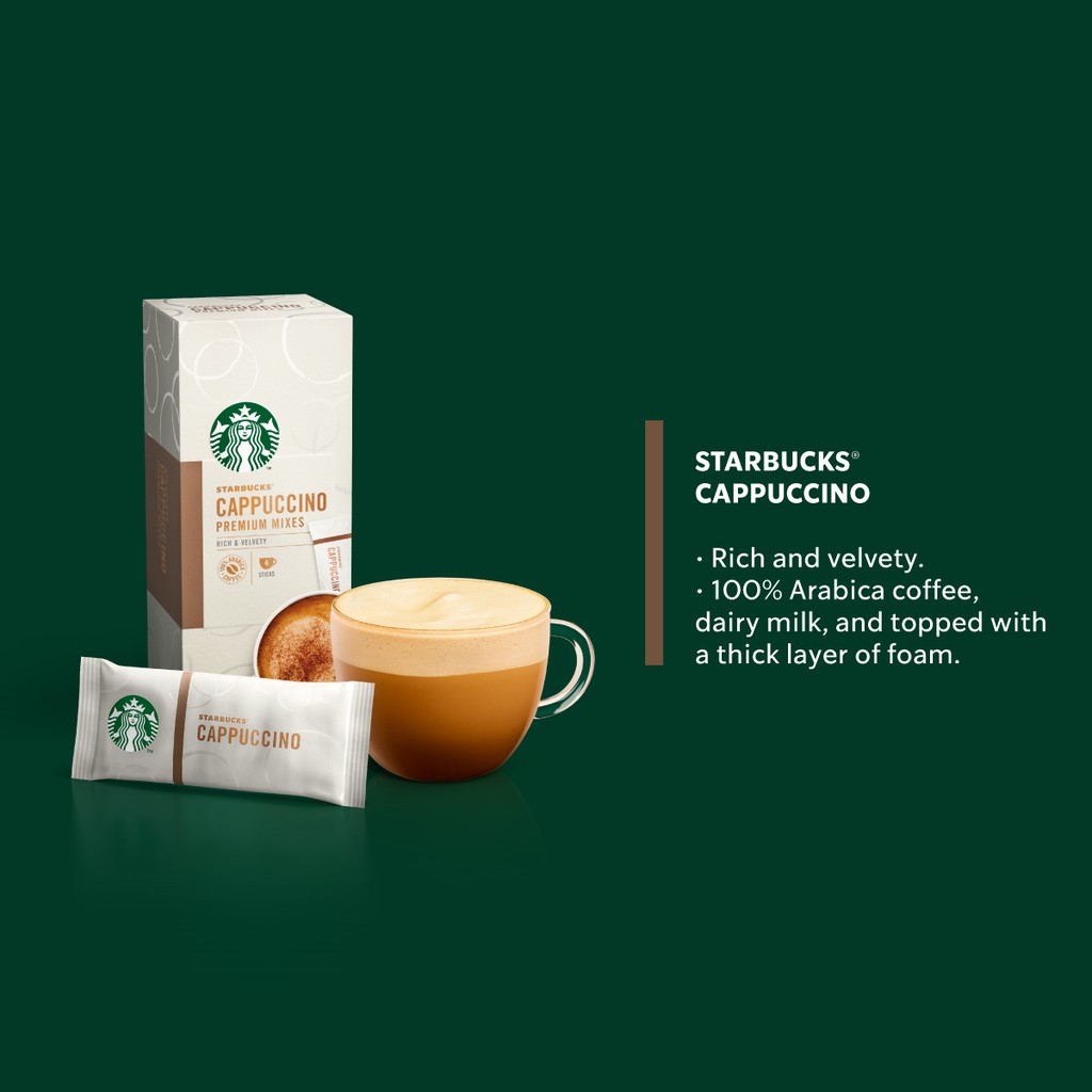 Starbucks® Cappuccino Premium Instant Coffee Mixes (4 Sticks/Box) | Shopee Malaysia