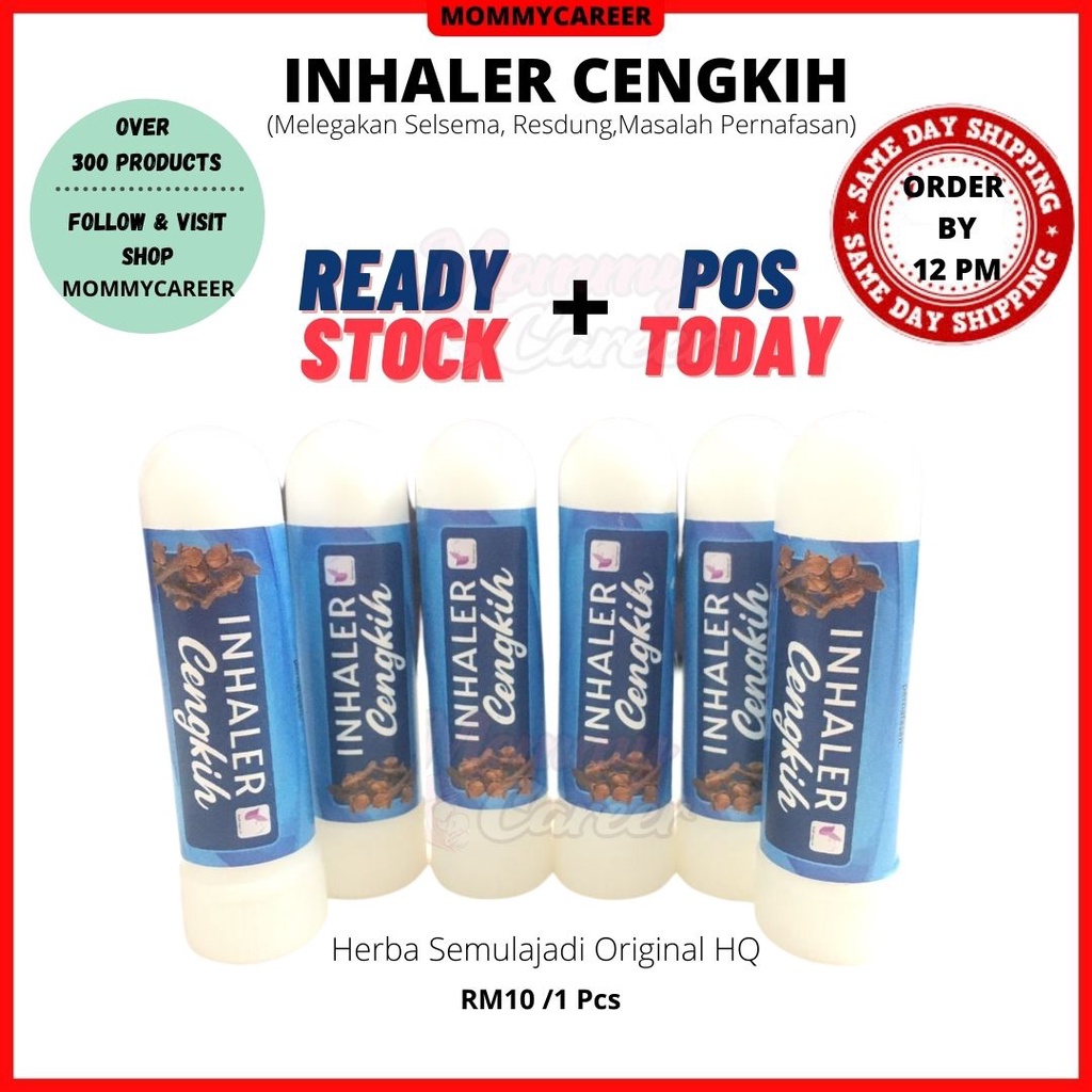 Inhaler Cengkih / Inhaler Garlic Herb SME Nasal Clove Melegakan Nafas Sinus Selsema Asthma Resdung Bunga Penyedut Hidung