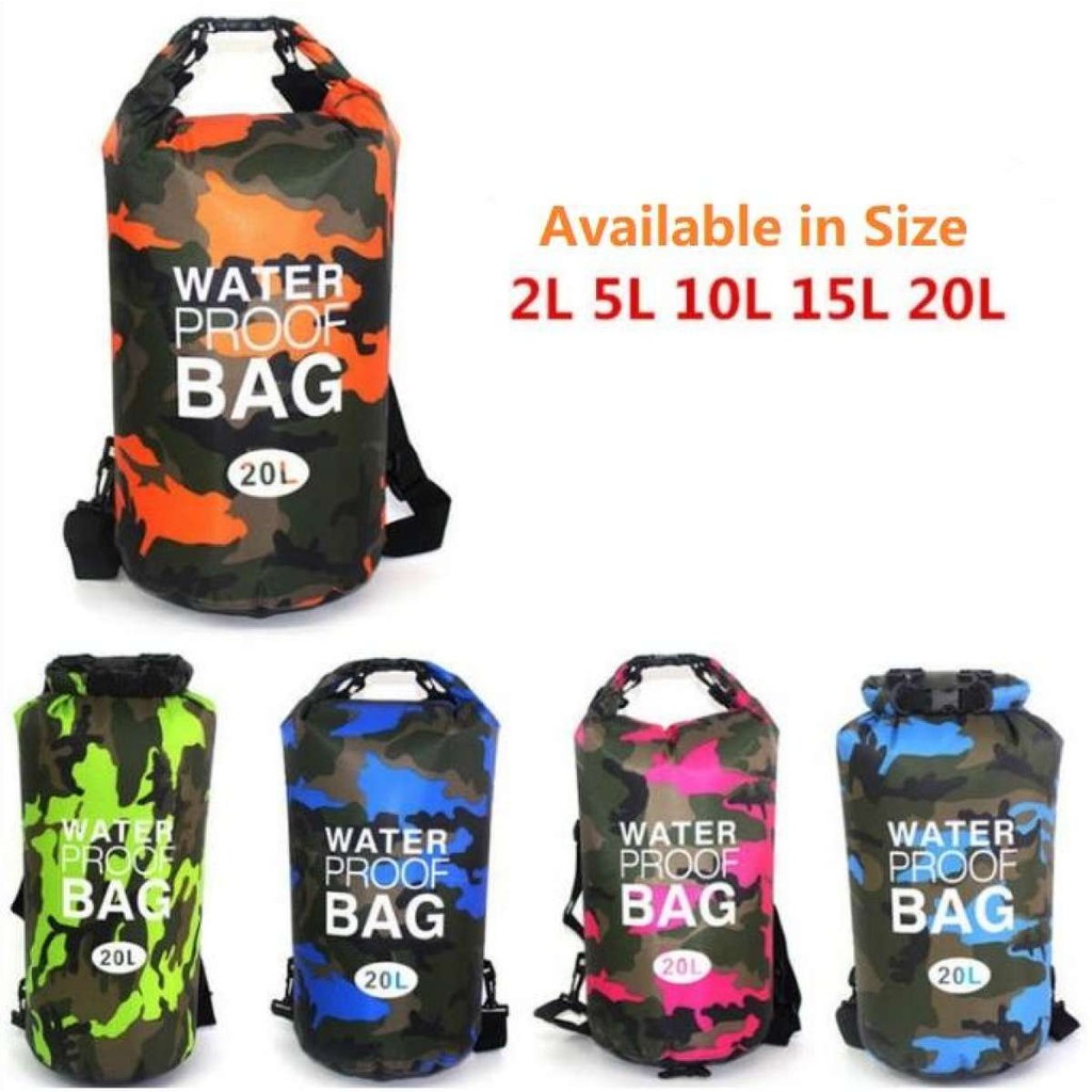 waterproof camo bag