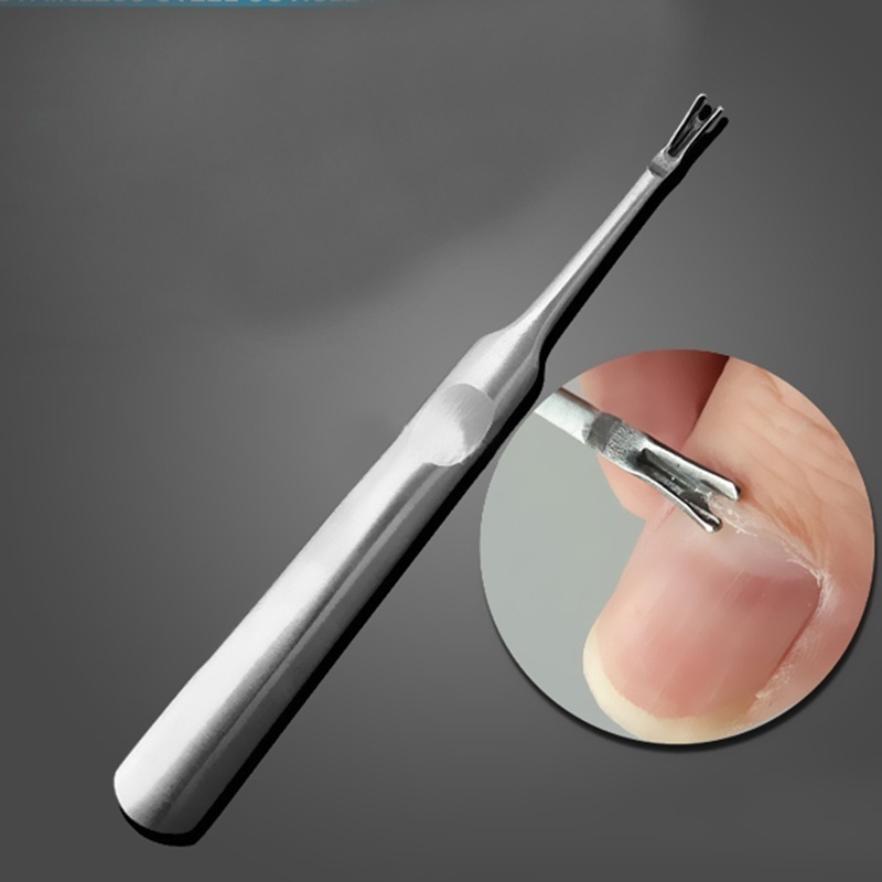 1Pc Cuticle Pusher Remover Stainless Steel Pedicure Manicure Tool