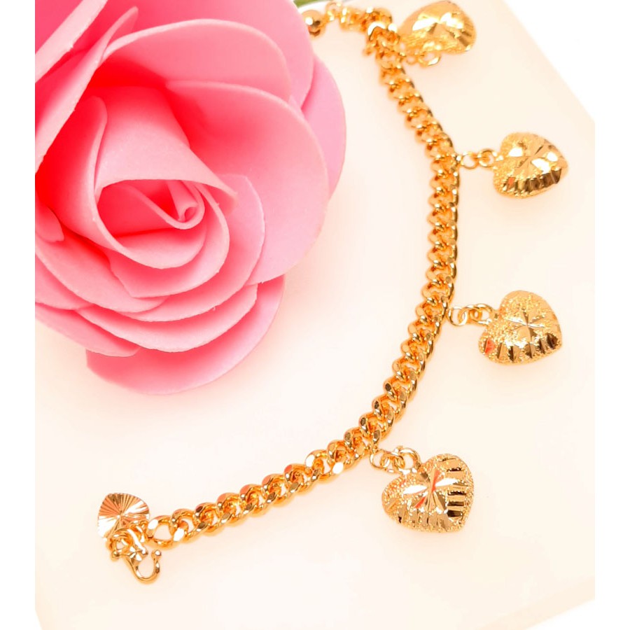 Emas Bangkok Gelang Tangan Orang Dewasa Papan Sauh Love Besar Saga Free Cop Ready Stok 2692 Shopee Malaysia
