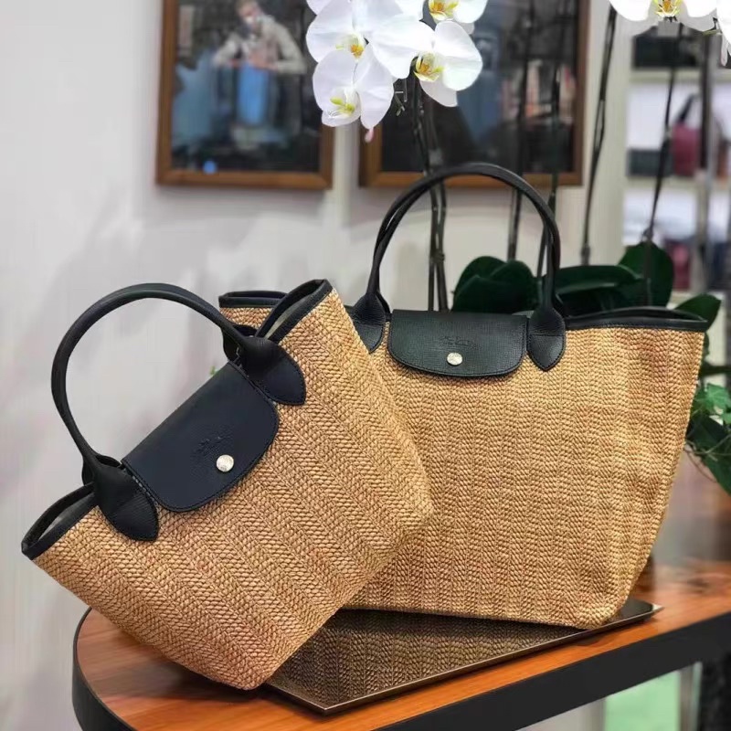 longchamp straw bag