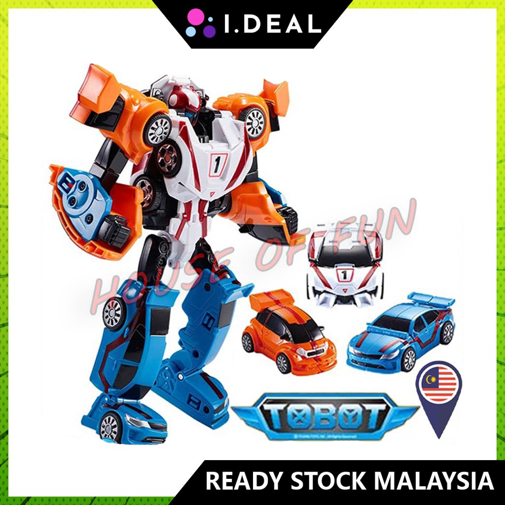 Transformation Robot To Car 3 Cars Combine Mini Champion Kids Birthday