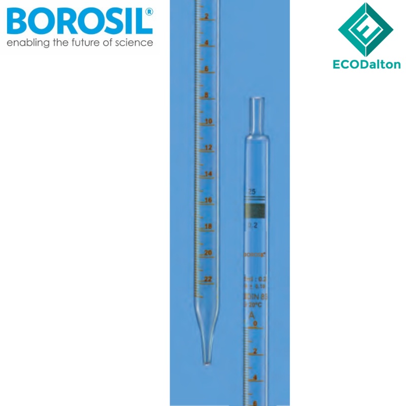 BOROSIL Pipettes, Serological, class A, with Batch certificate (1ml