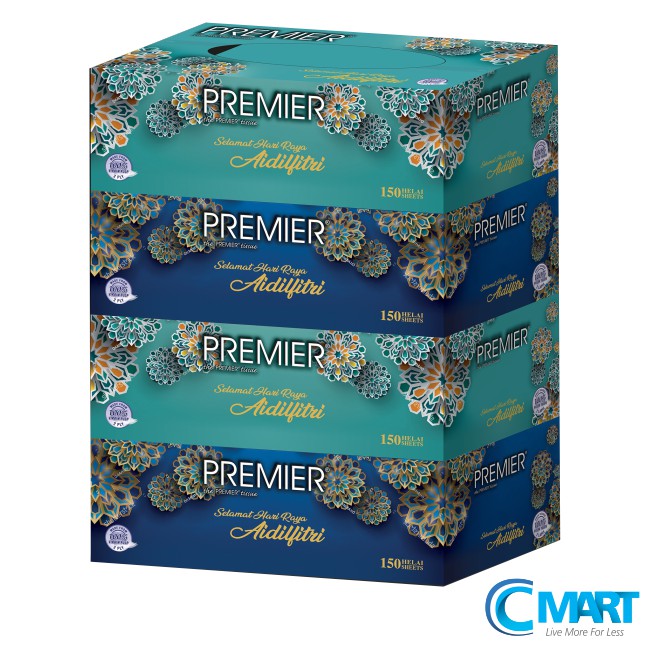 Premier Hari Raya Puasa Facial Tissue 4 X 150 S