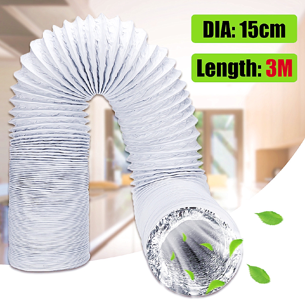 2M 6 Inch Dia Air Conditioner Cooling Ventilation Exhaust Hose Tube
