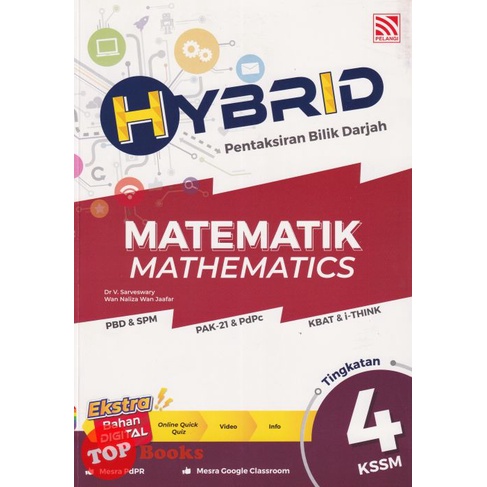 Topbooks Pelangi Hybrid Pentaksiran Bilik Darjah Matematik Tingkatan 4 Kssm Dwibahasa 2022 Shopee Malaysia