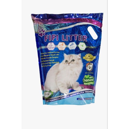 Fifi Litter Premium Cat Litter Carbon With Silica 10L Shopee Malaysia