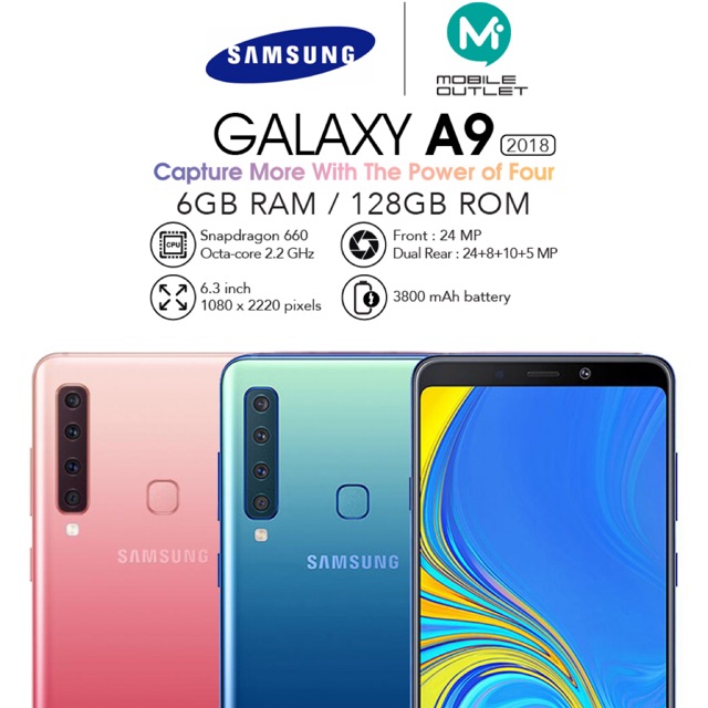 Samsung Galaxy A9 2018 6gb 128gb Original Msia Set Shopee Malaysia