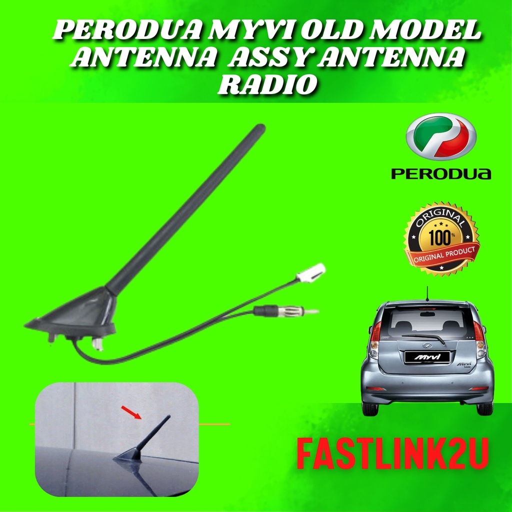 ORIGINAL PERODUA MYVI OLD MODEL ANTENNA ASSY ANTENA RADIO 100 NEW BARU
