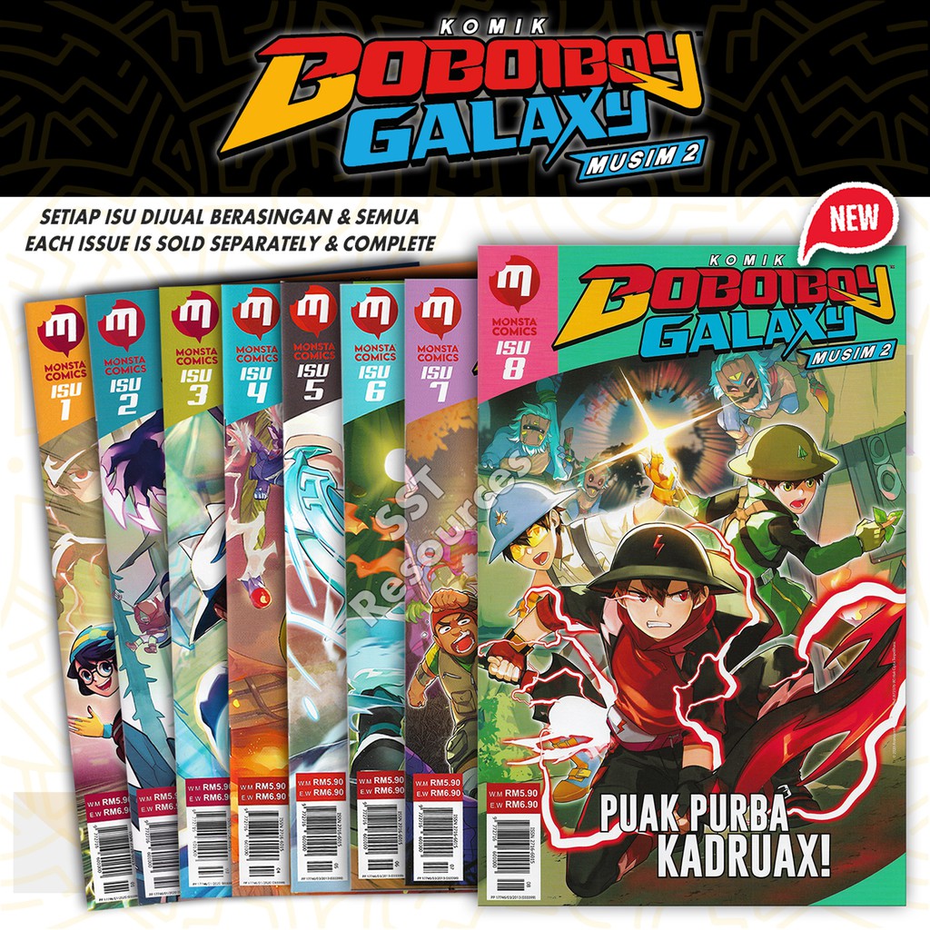 🆕 Komik Comic BoBoiBoy Galaxy Musim 2 Isu 1 Isu 2 Isu 3 Isu 4 Isu 5 Isu ...