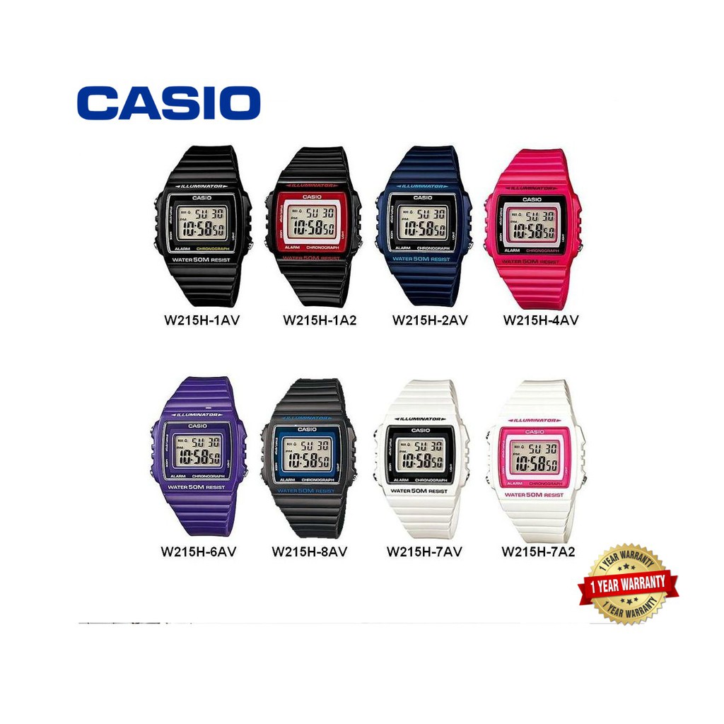 casio w215h