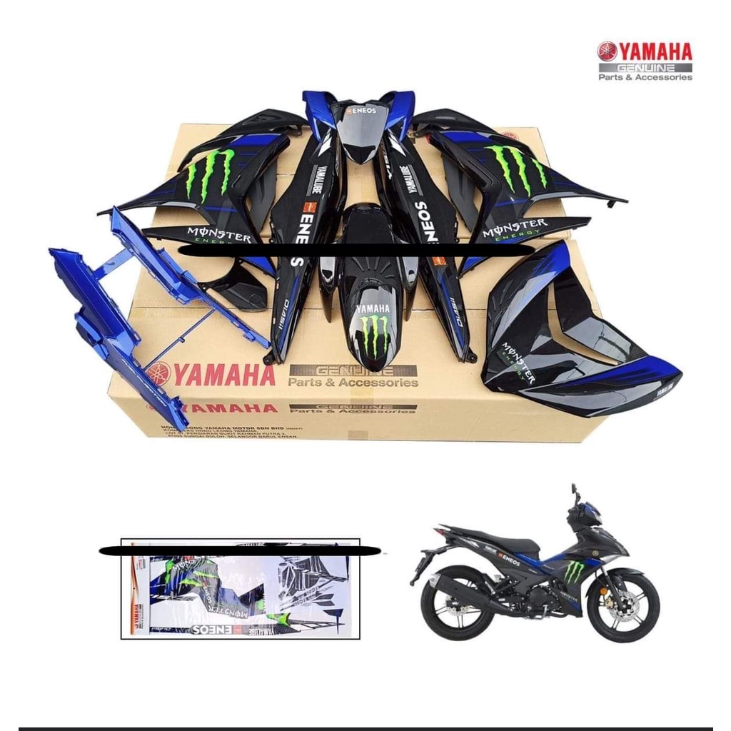 Yamaha Y15ZR Monster Body Cover Set And Yamaha Y15ZR Movistar Stripe