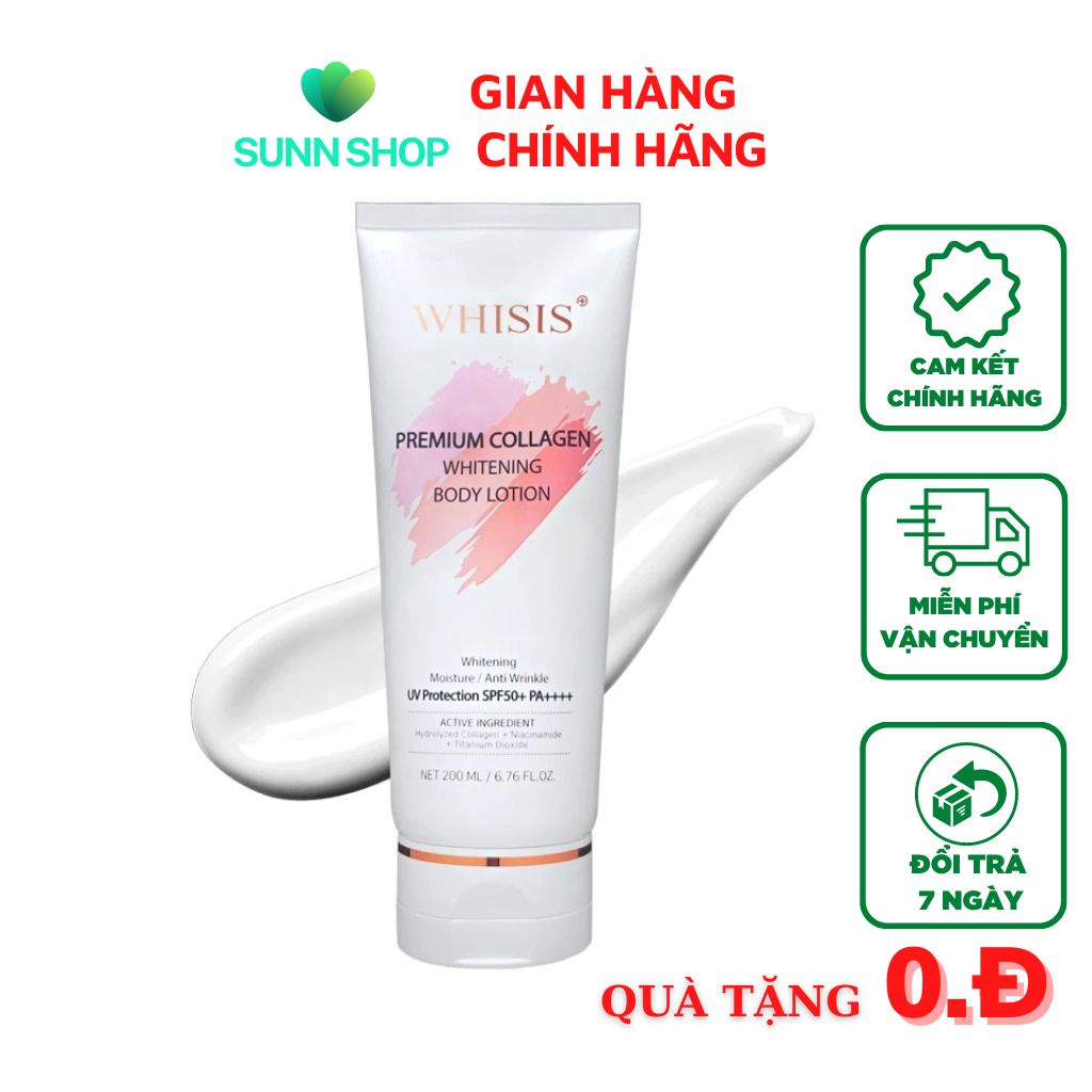 Whisis Premium Collagen Whitening Body Lotion 200ml. Shopee Malaysia