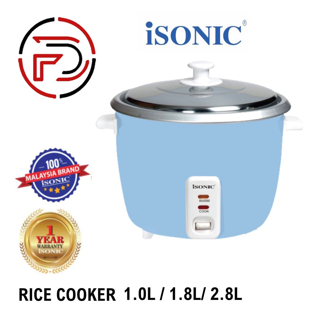 ISONIC Rice Cooker ( 1.0L / 1.8L / 2.8L ) IRC-1009 / IRC-1809 / IRC-2809 [ READY STOCK ]
