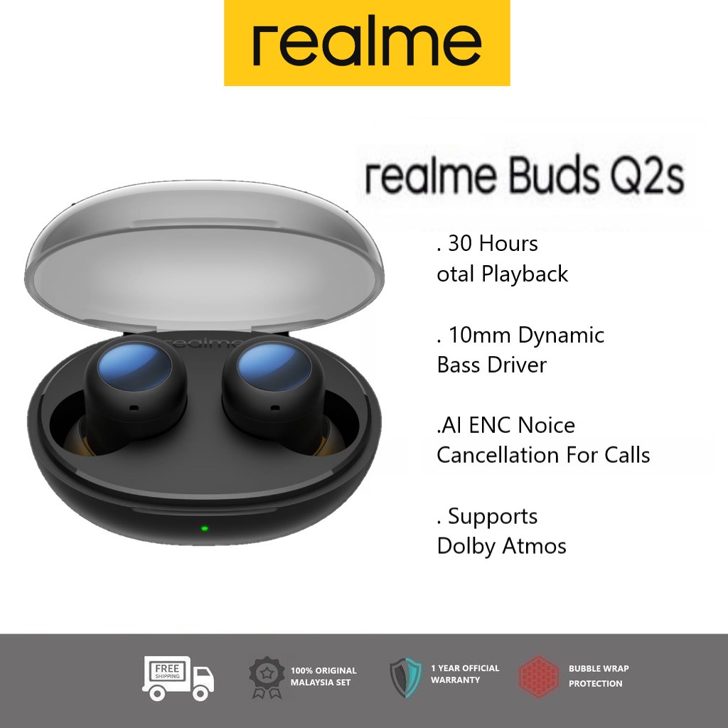 Realme Buds Q2s | Realme Buds air 3 Neo Wireless Earphone Bluetooth ...