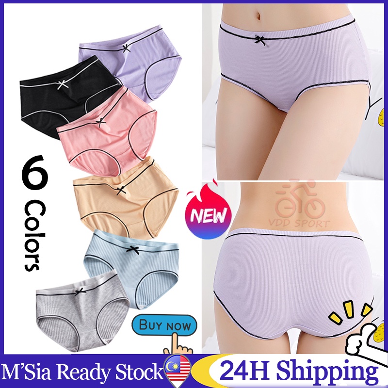 Women Panties Cotton Underwear Breathable No Trace Antibacterial Panty Spender Women Seluar Dalam Wanita 内裤女 READY STOCK