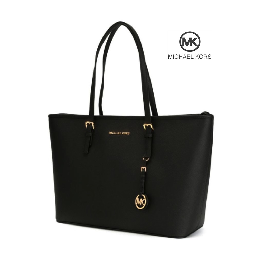 Ready Stock!!) Michael Kors Handbag Shoulder Jet Set Saffiano Top-Zip Tote Shopee Malaysia