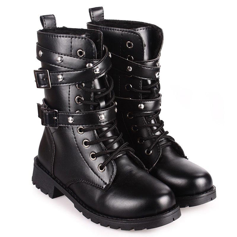 womens military style boots