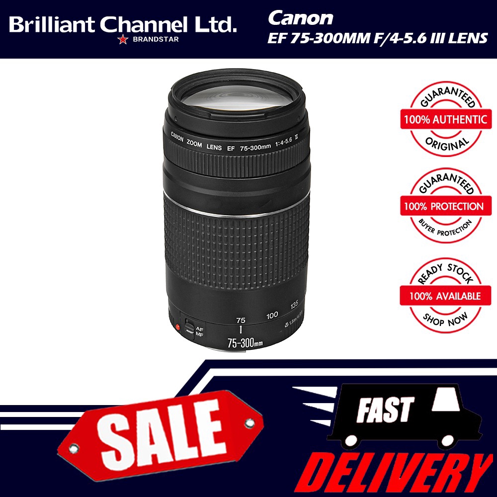 Canon Ef F 4 5 6 Iii Lens 75 300 Mm Shopee Malaysia