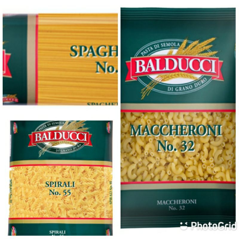 Balducci Pasta 400gm ( spaghetti no.4 / meccheroni no.32 / spiral no ...