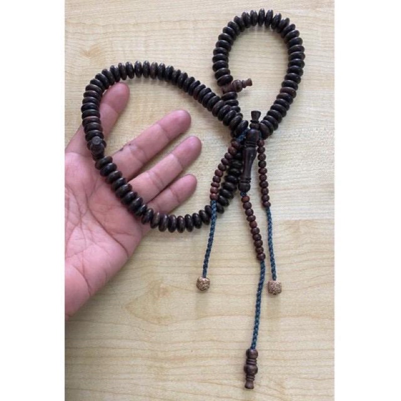 TASBIH 1 juta GEMUNGGAL GUNUNG tasbih biji besar 12mm 99biji bentuk donut ikatan double cantk