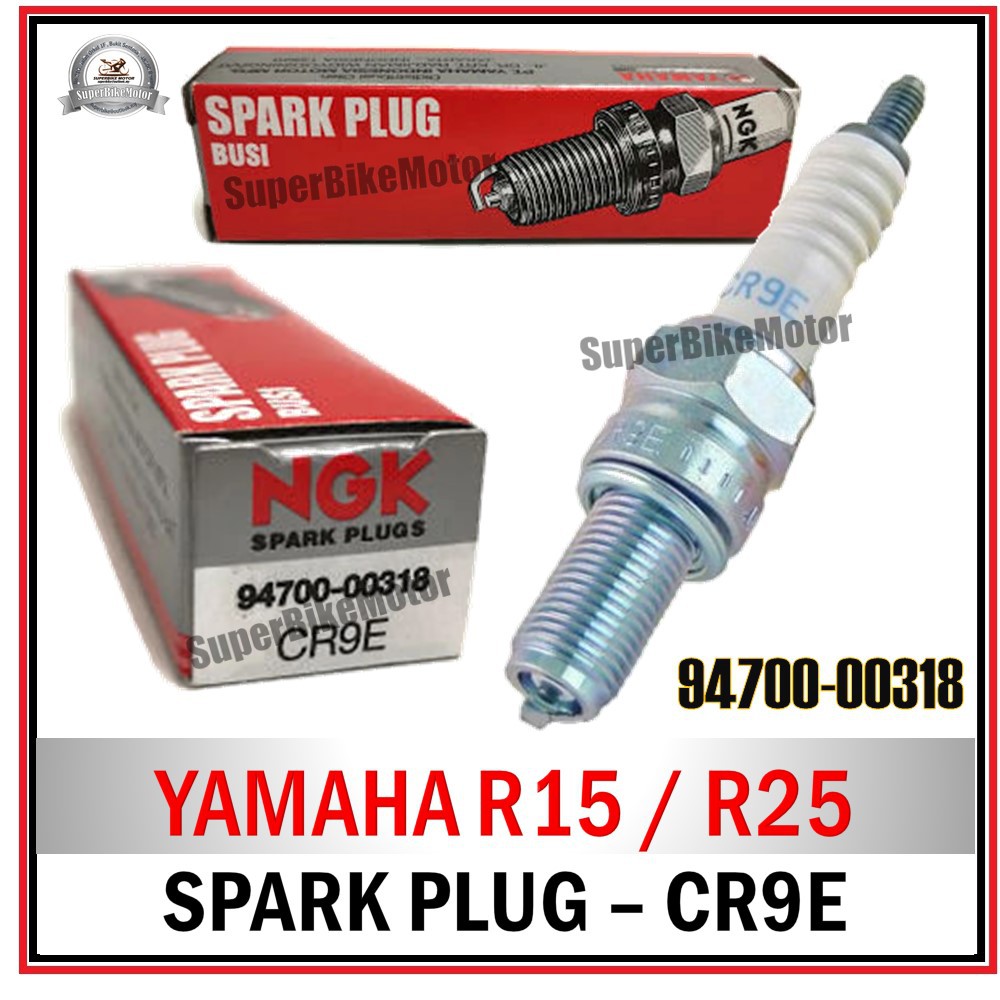 YAMAHA R15 / R25 Spark Plug CR9E [9470000318] Shopee Malaysia