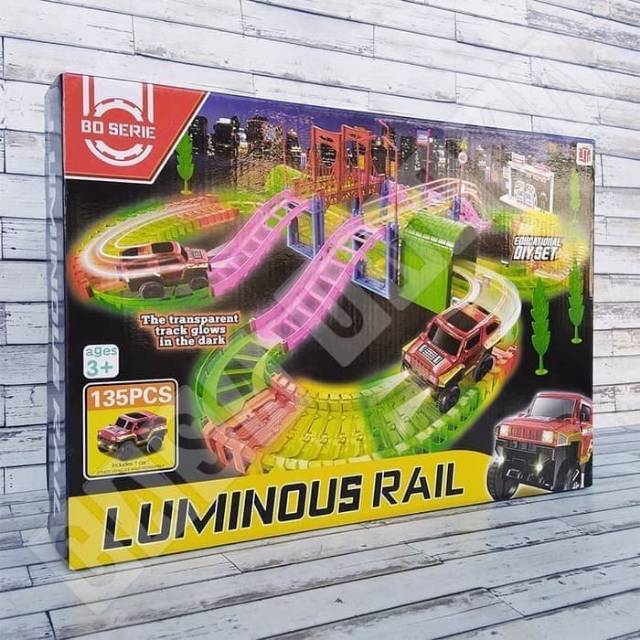 luminous rail car