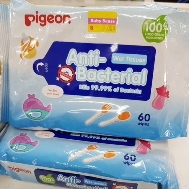 pigeon antibacterial wipes