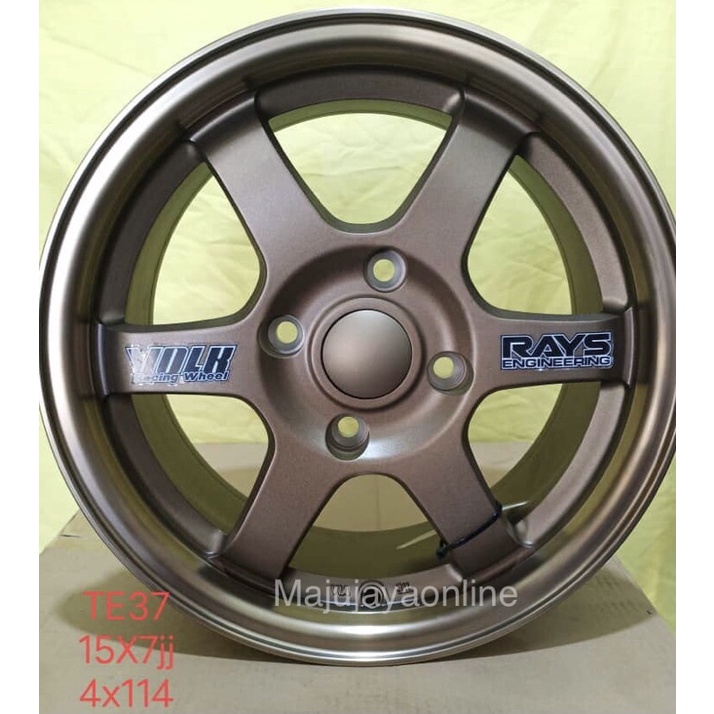 RAYS TE37/CE28 15 INCH 1 SET SPORT RIM WHEELS ORIGINAL CUTTING