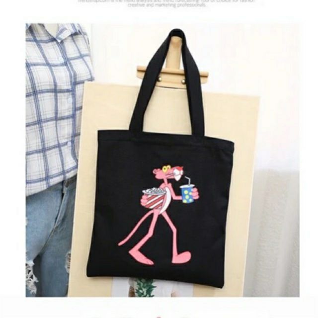 pink panther tote bag