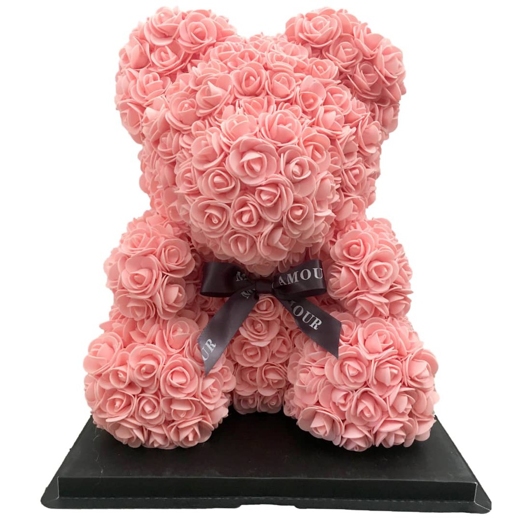 Beige Anyutai Amour Artificiel De Jouet Romantique De Rose Bear Rose ， Rose Bear Teddy Bear Anniversary Christmas Valentines Gift 