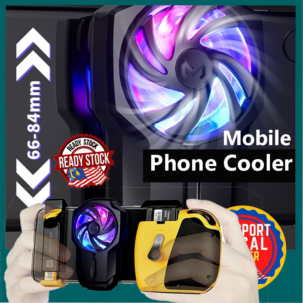 MOBILE PHONE RGB RADIATOR❣️ Portable Phone Cooler Radiator Gaming Fan Clip Game Rechargeable PUBG Holder Gamepad PL-05