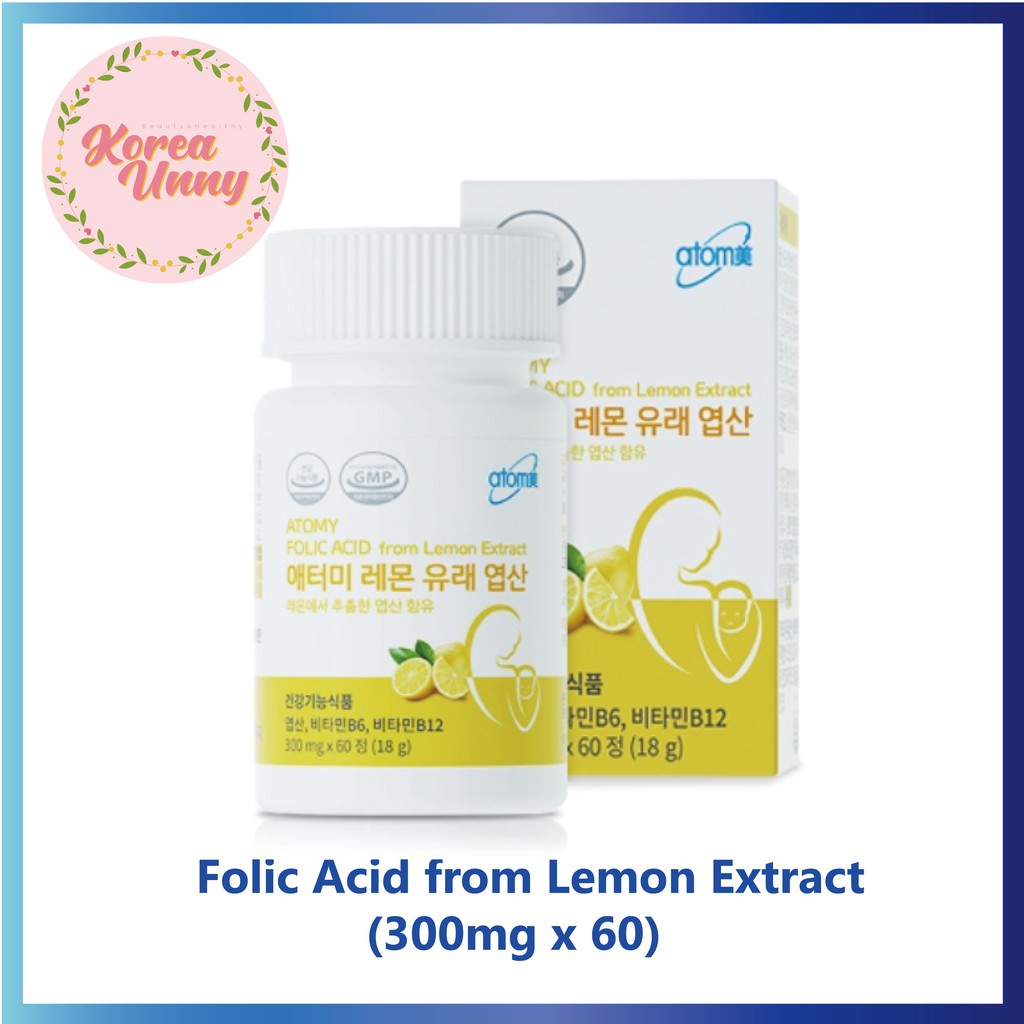 Folic Acid from Lemon Extract 300mg * 60 | Shopee Malaysia