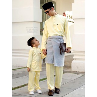 Baju Melayu Moden Slim Fit Kuning Lembut Kuning Cair Soft Baju Melayu Moden Slim Fit Kuning Lembut Kuning Cair Soft