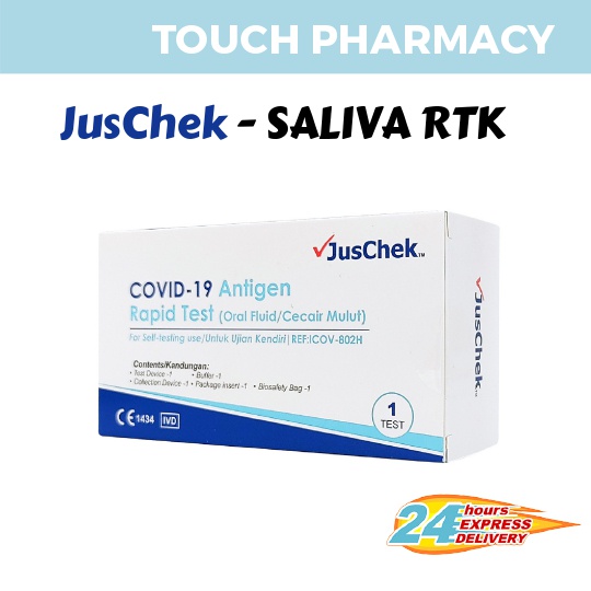 CNY 2022 [CHEAPEST PHARMACY STOCK] JusChek - Saliva Antigen Covid 19