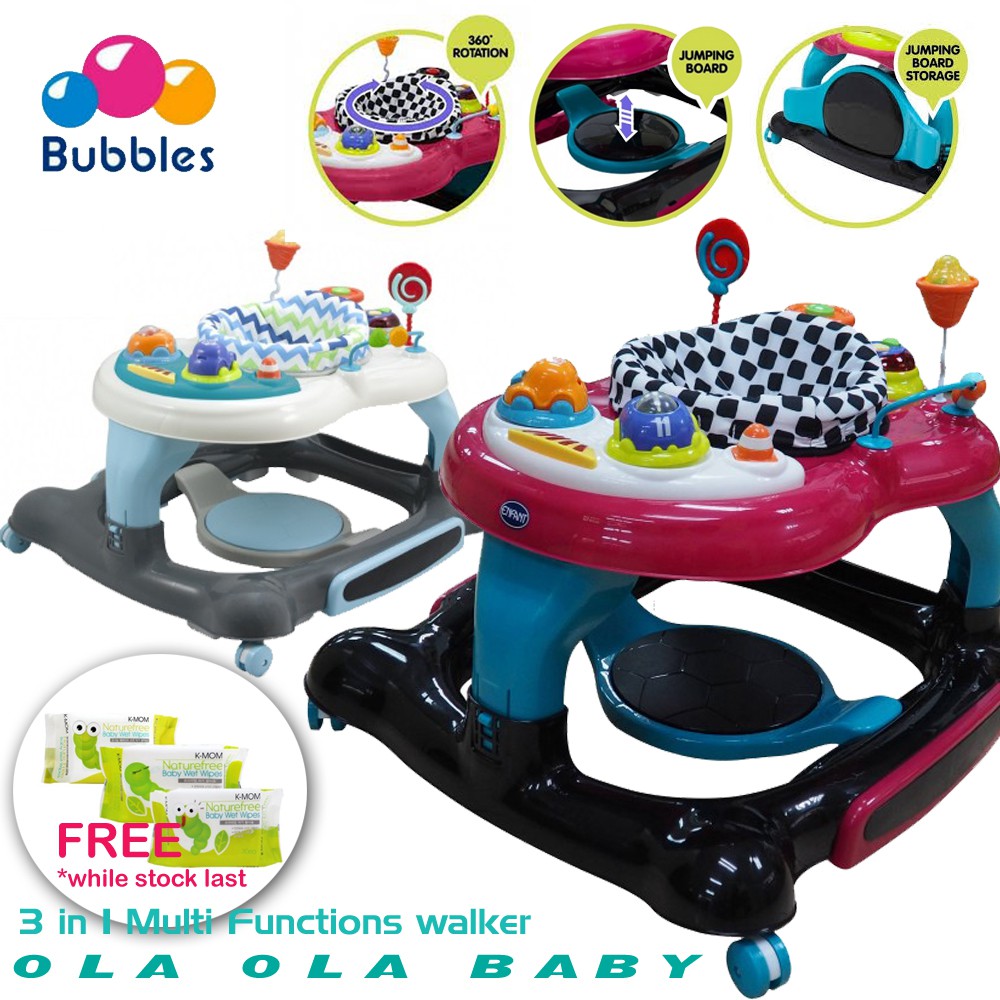 bubbles 3 in 1 baby walker