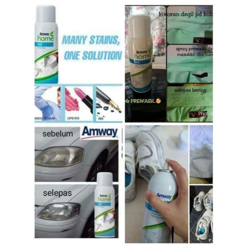 [ORIGINAL] AMWAY SA8 PREWASH SPRAY SOIL & STAIN REMOVER, CAR HEADLAMP