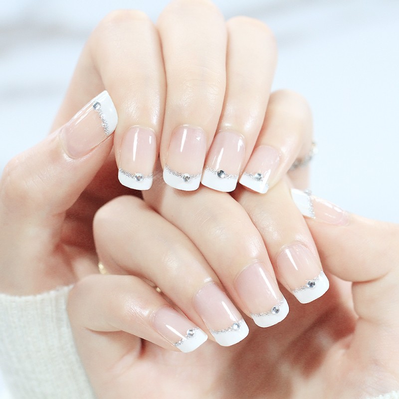 white nail stickers