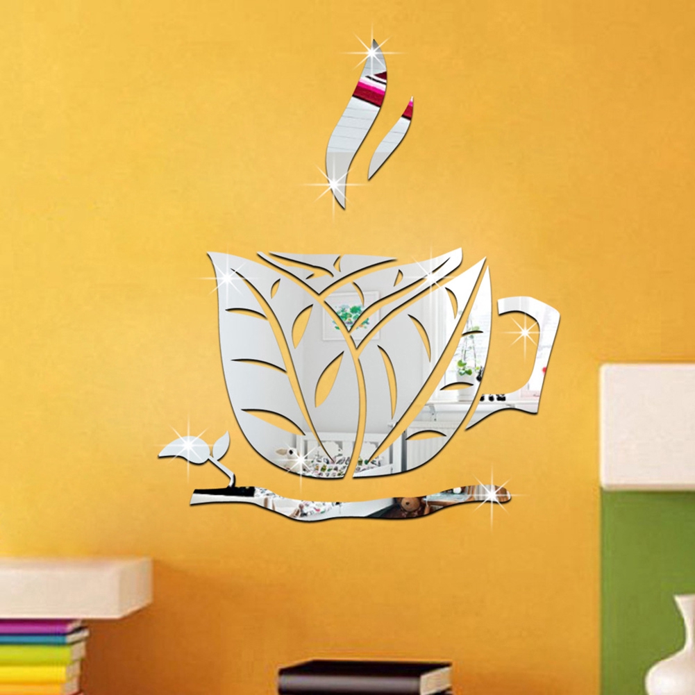 Home Garden Wall Art Wall Paper Wall Sticker Coffee Cups