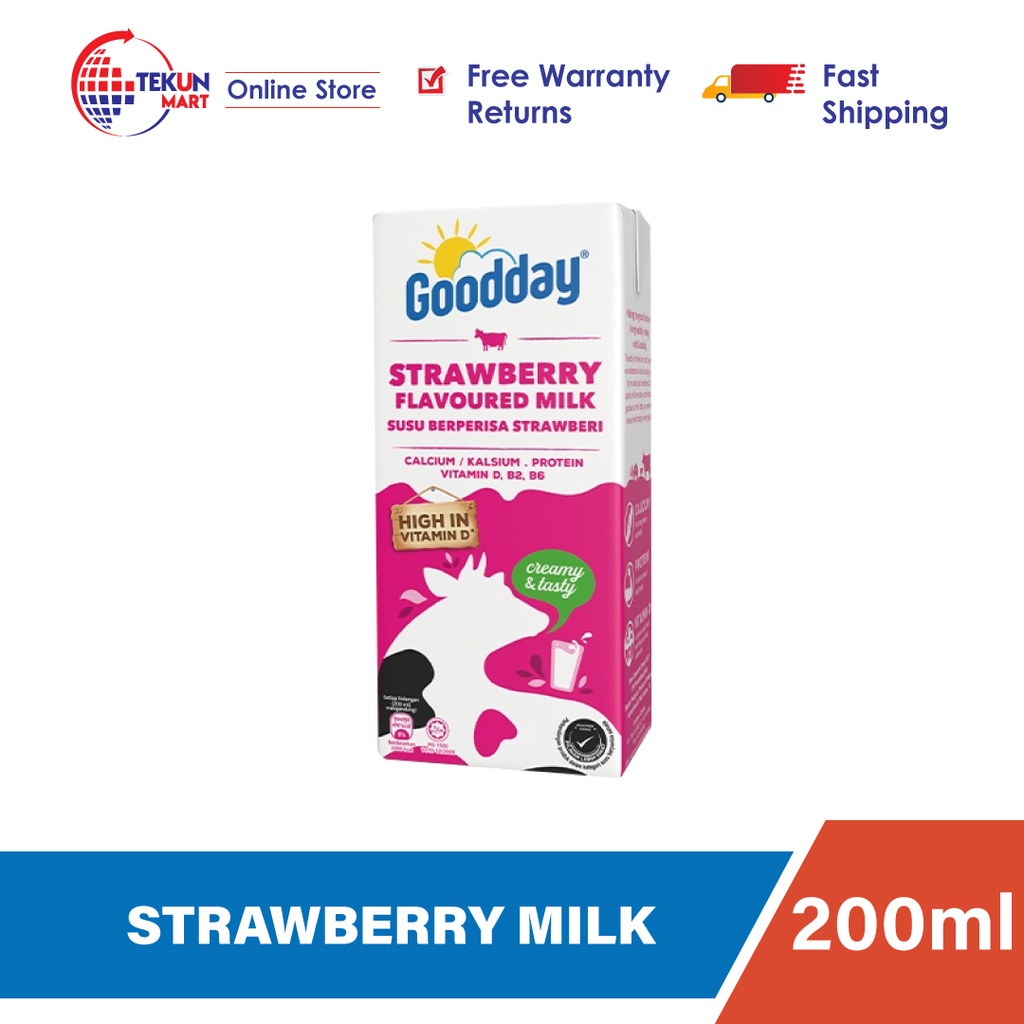 Goodday Uht Strawberry Flavoured Milk 200ml Shopee Malaysia