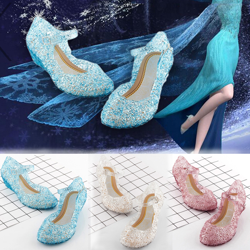 New Infant Kids Baby Girls Wedge Cosplay Party Single Princess Shoes Sandals