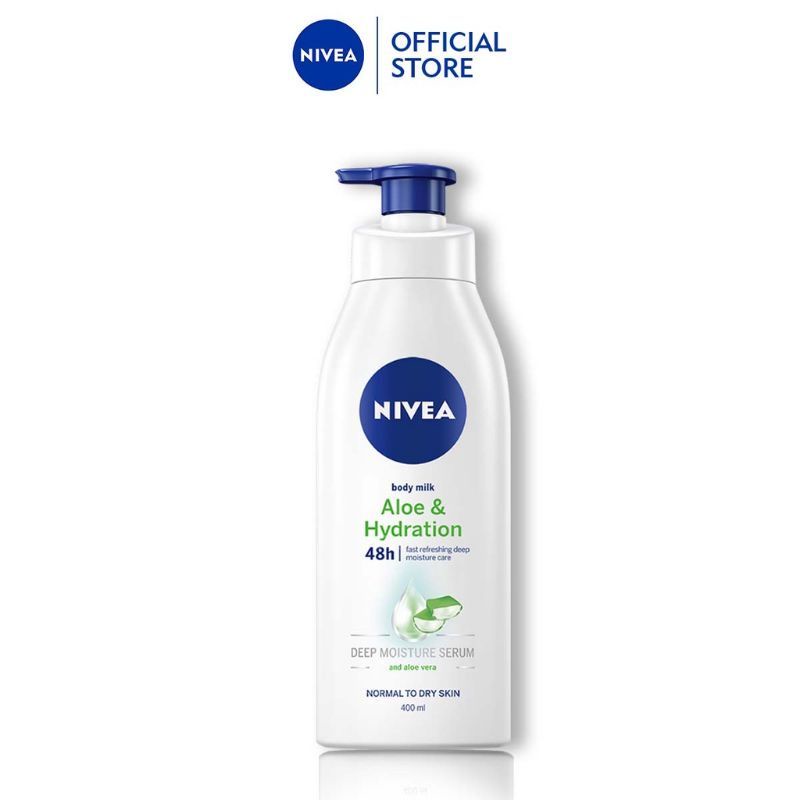 Nivea Body Lotion Aloe And Hydration 400ml Natural Aloe Vera Fresh Anti Odour Shopee 5405