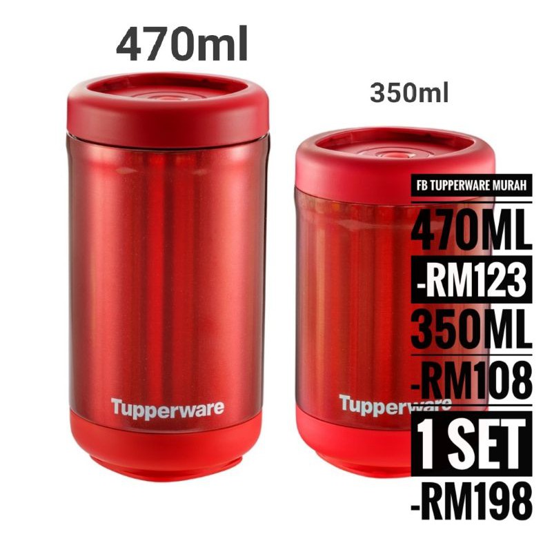 TUPPERWARE Stacking Thermal Flask