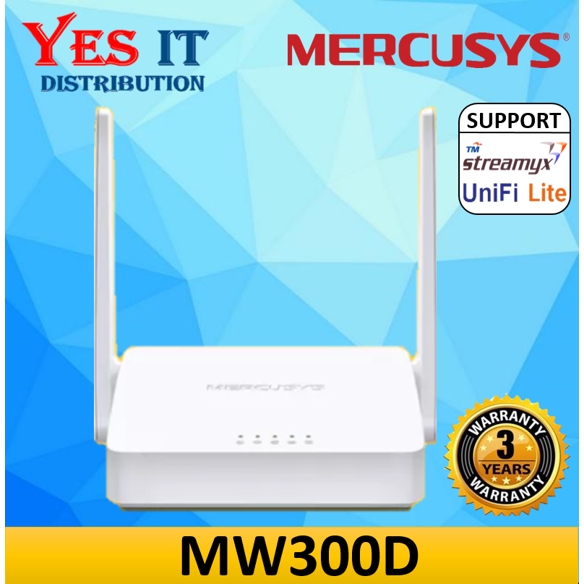 Mercusys MW300D Wireless N300 ADSL Modem Router For ...