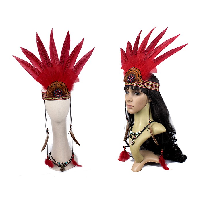 Orb Women Men Feather Headband Fashion Hair Accessories Shopee