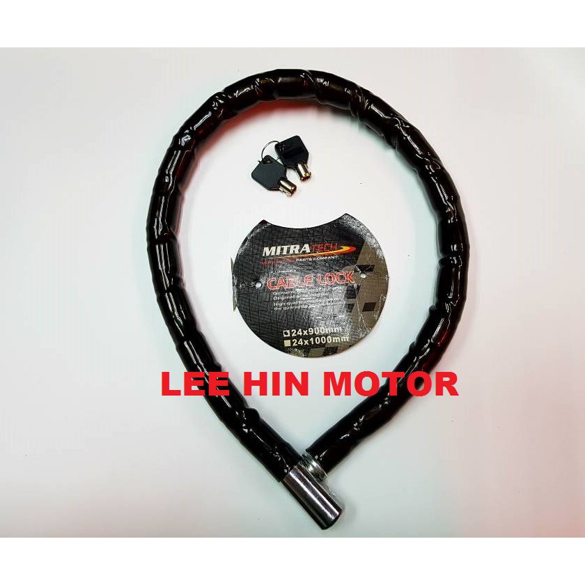 Lock Susah Gunting Best Quality Motorcycle Cable Lock 