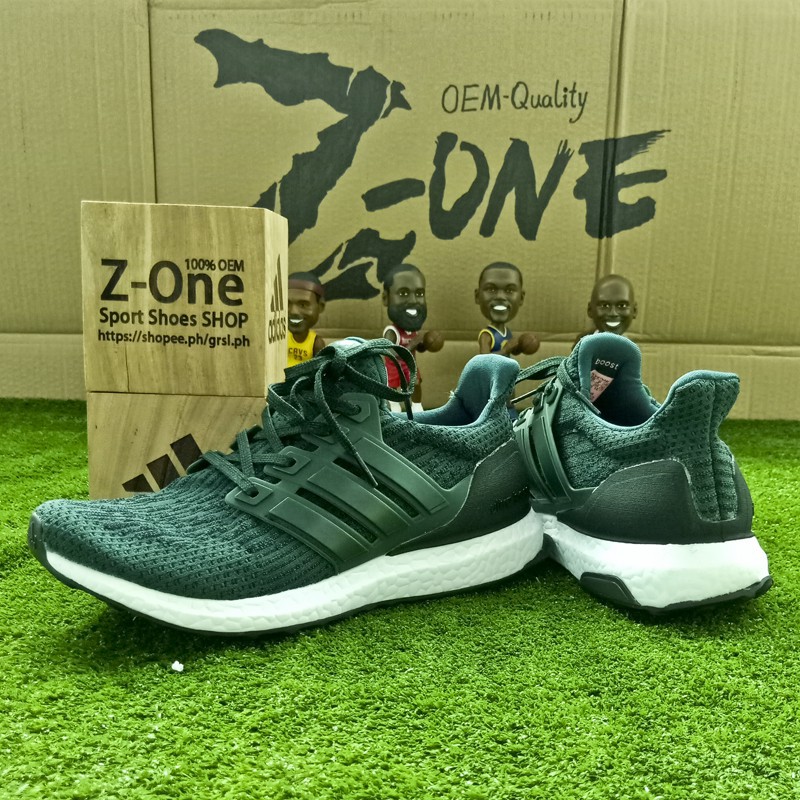 dark green running shoes
