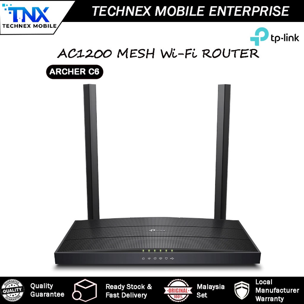 TP-LINK AC1200 ARCHER C6 [READY STOCK] | Shopee Malaysia