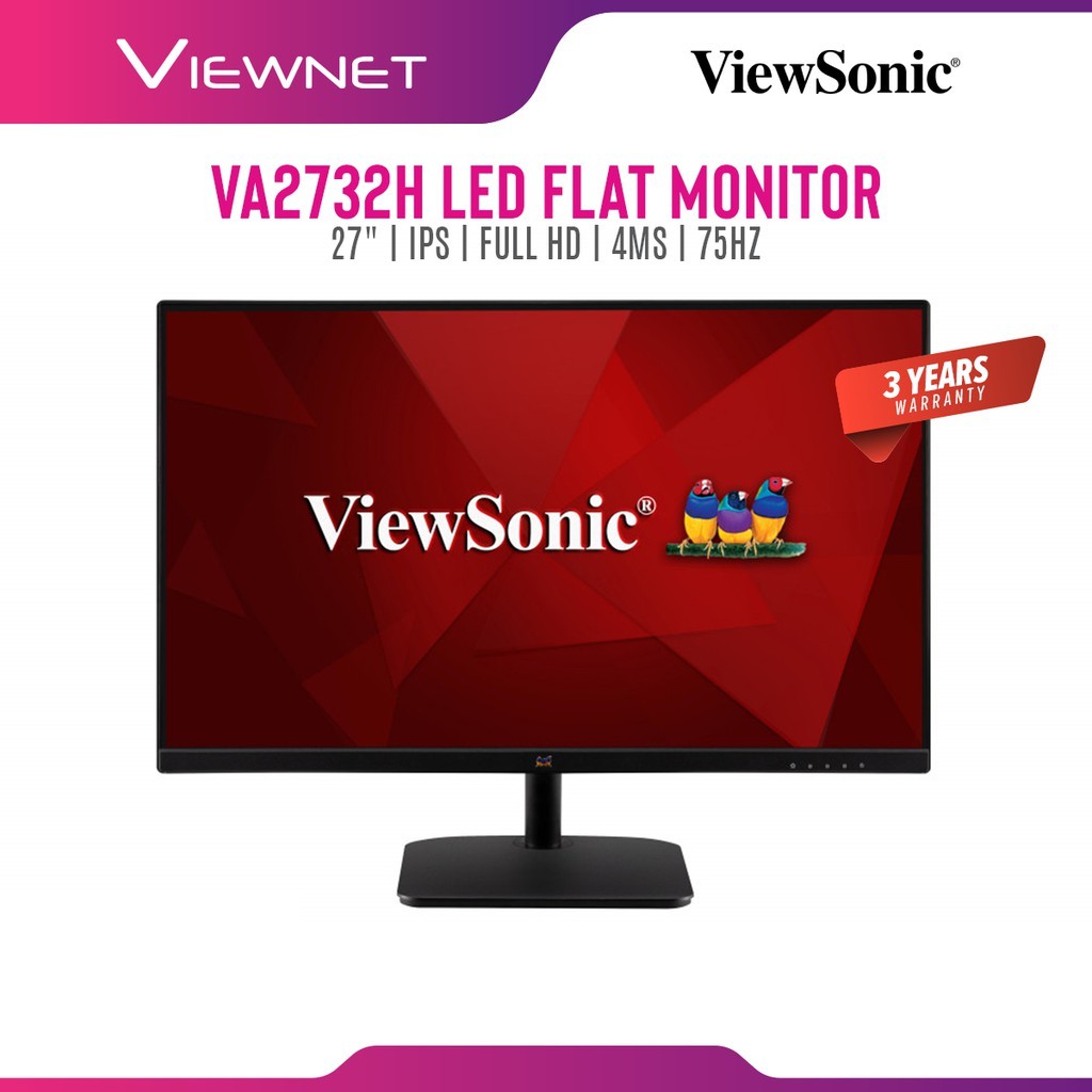 Монитор viewsonic va2732 h 27 черный обзор